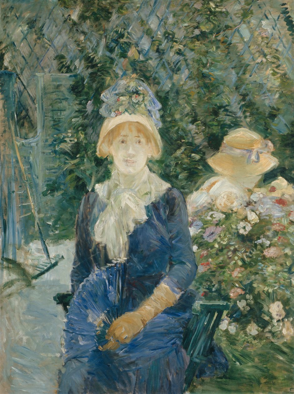 Kobieta w ogrodzie autorstwa Berthe Morisot