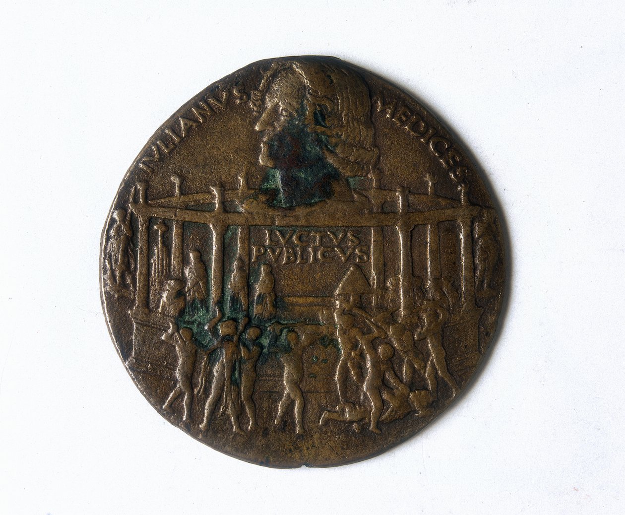 Medal przedstawiający spisek Pazzi. Giuliano de 
