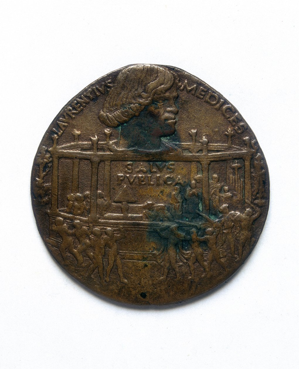 Medal przedstawiający spisek Pazzi. Lorenzo de 