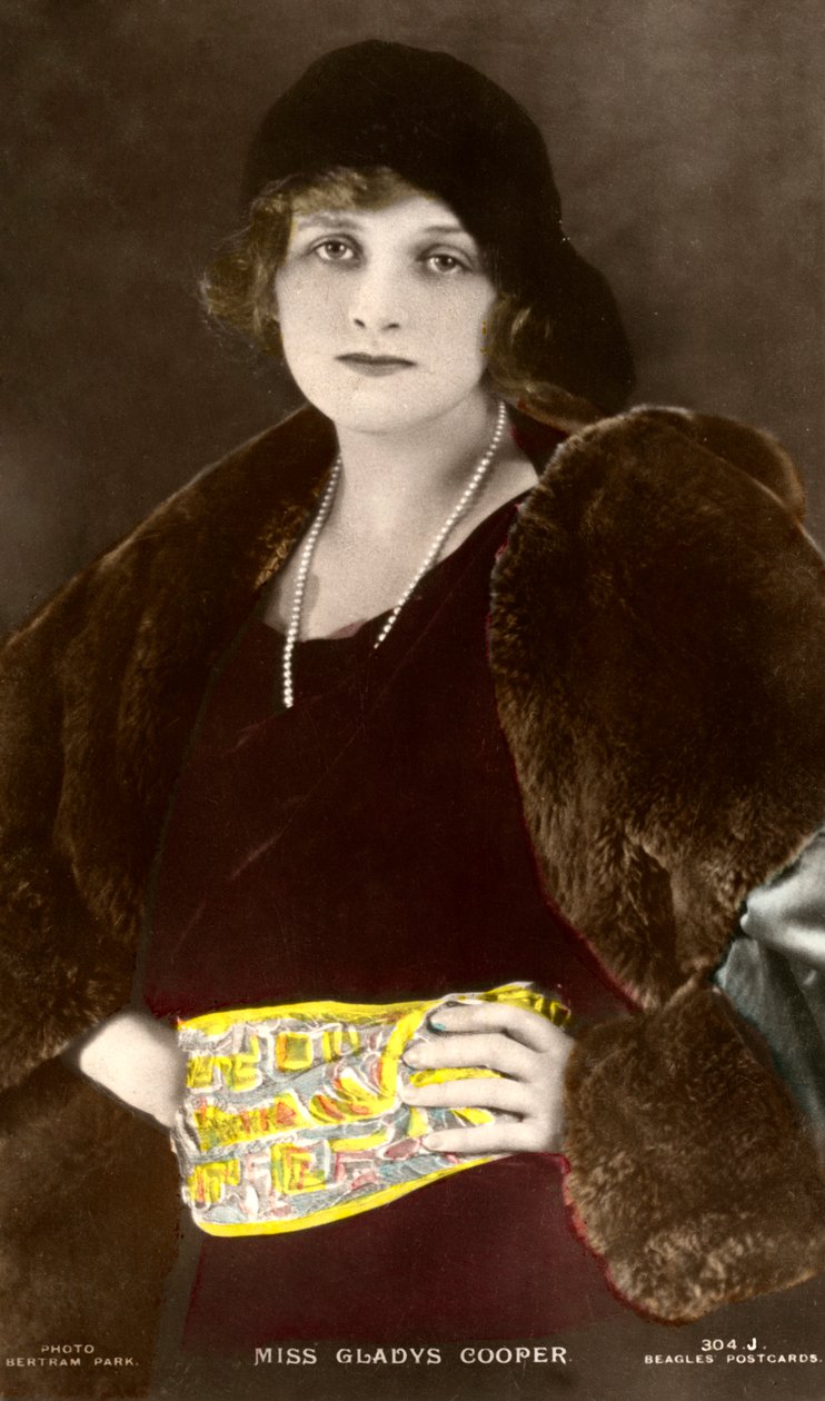 Gladys Cooper 1888-1971, angielska aktorka, początek XX wieku. autorstwa Bertram Park