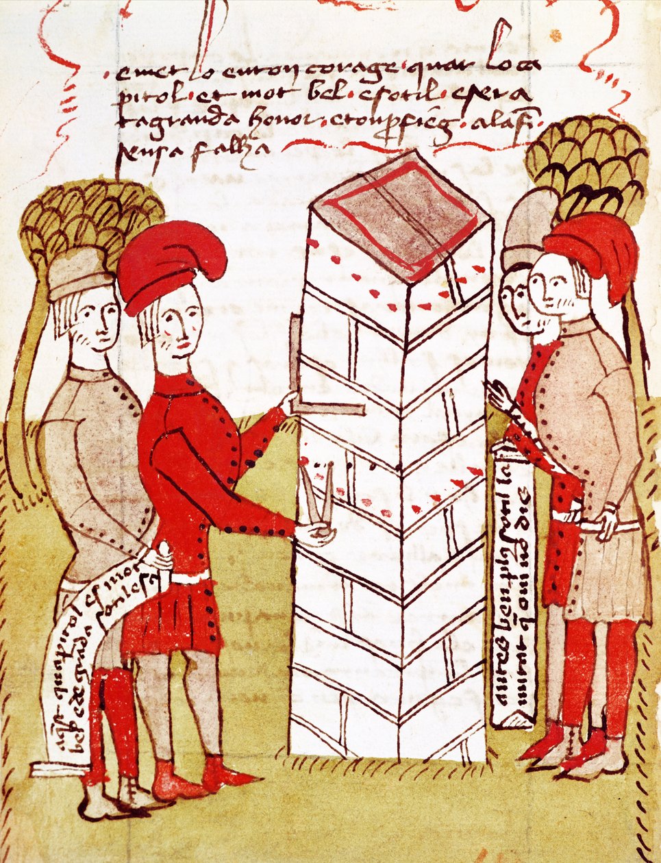 Ms 327 (2) k. 214v Kamieniarze, z „Traite d