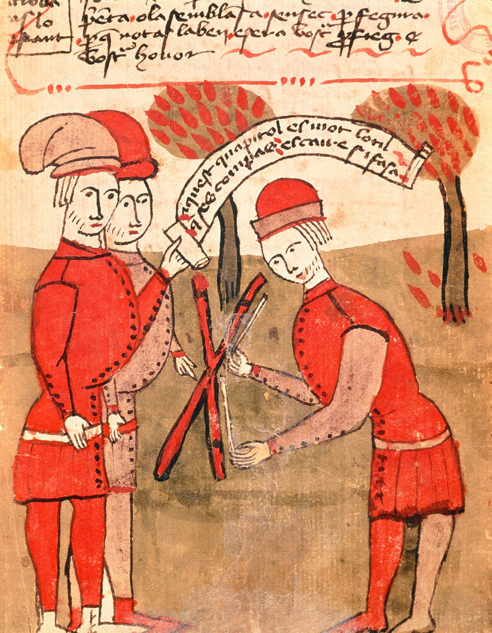 Ms 327 k. 218r Pomiar pola z Traite d