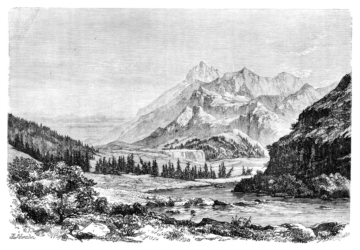 Munku-Sardyk, Sajany, Syberia, Rosja, 1895. autorstwa Auguste Bertrand