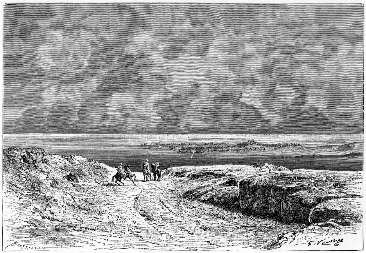 Nafta i Shott-el-jerid, c1890 autorstwa Auguste Bertrand