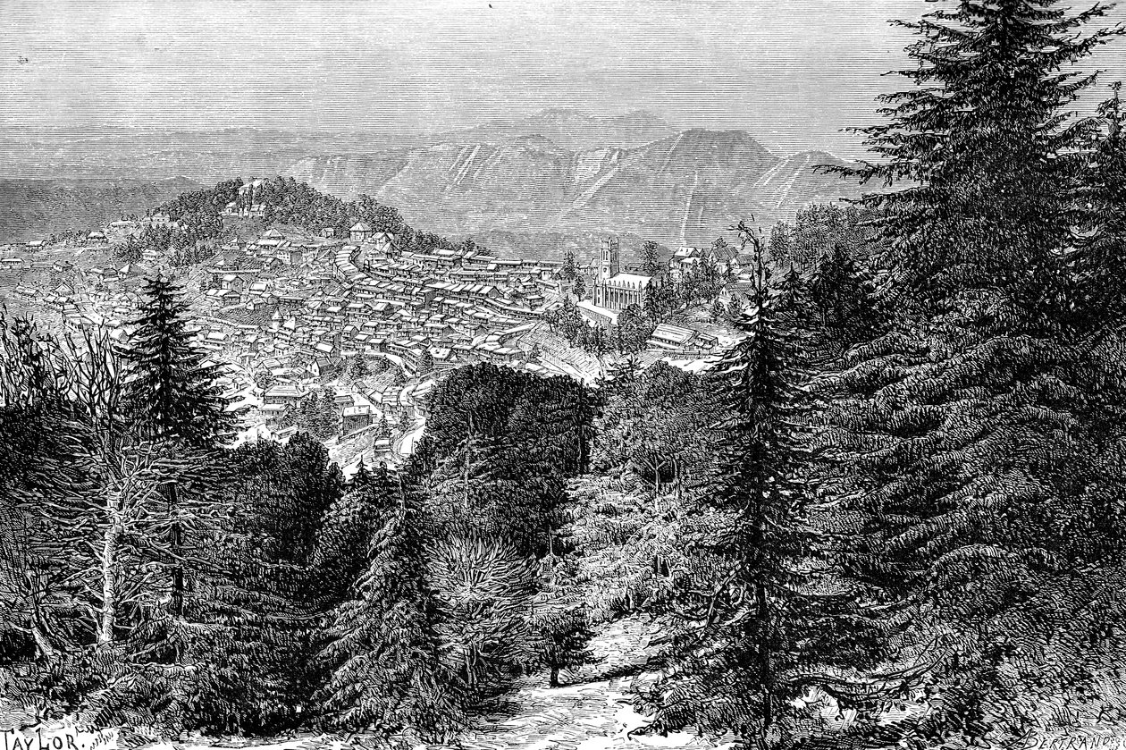 Simla, Indie, 1895. autorstwa Auguste Bertrand