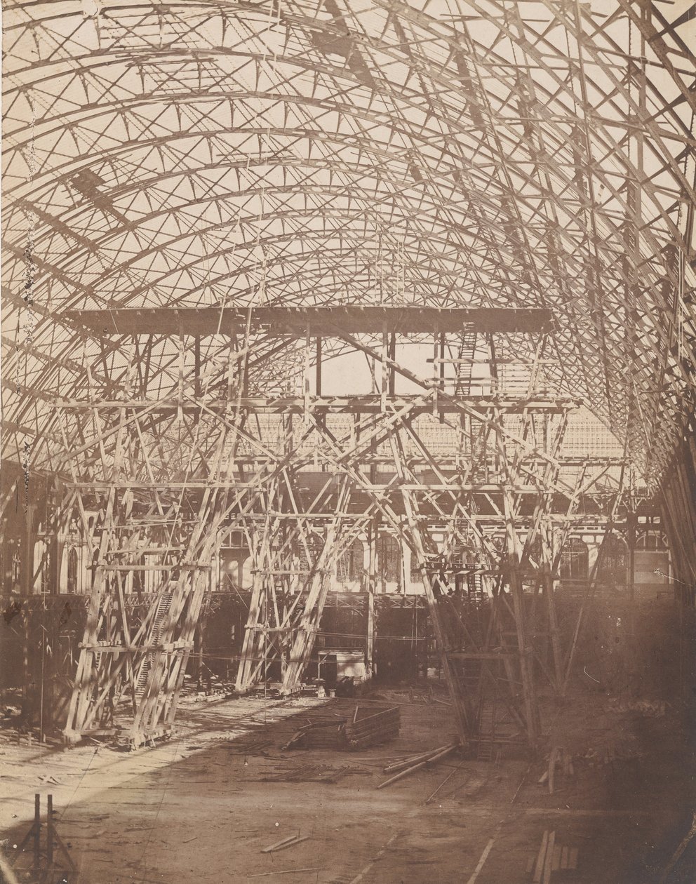 [Budowa na Wystawę Powszechną 1855], 1855. autorstwa Bertsch et Arnaud