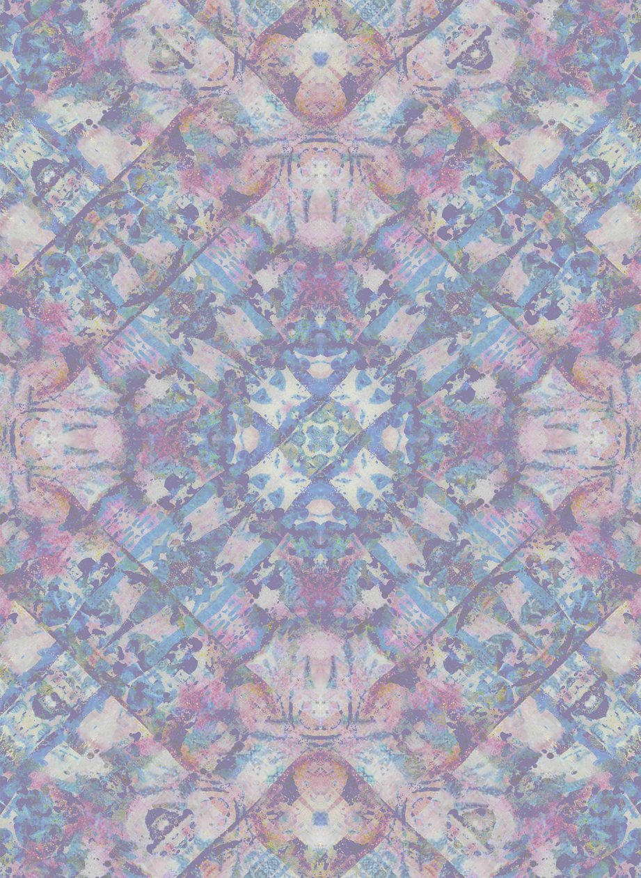 Spring Geo, 2015 (mixed media, tusz, termotransfer, akwarela, ilustracja, digital) autorstwa Beth Travers