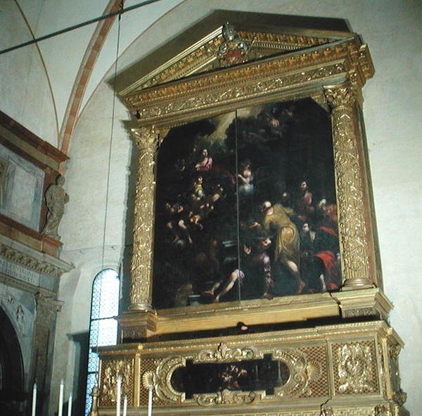 Widok organów kościelnych, 1683 autorstwa Biagio Falcieri