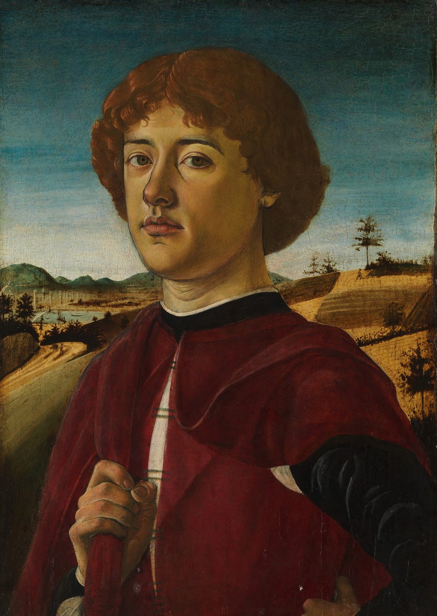 Portret młodzieńca, prawdopodobnie ca. 1470. autorstwa Biagio d