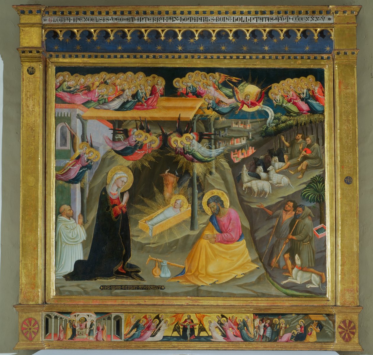 Narodzenia (tempera na drewnie) autorstwa Bicci di Lorenzo