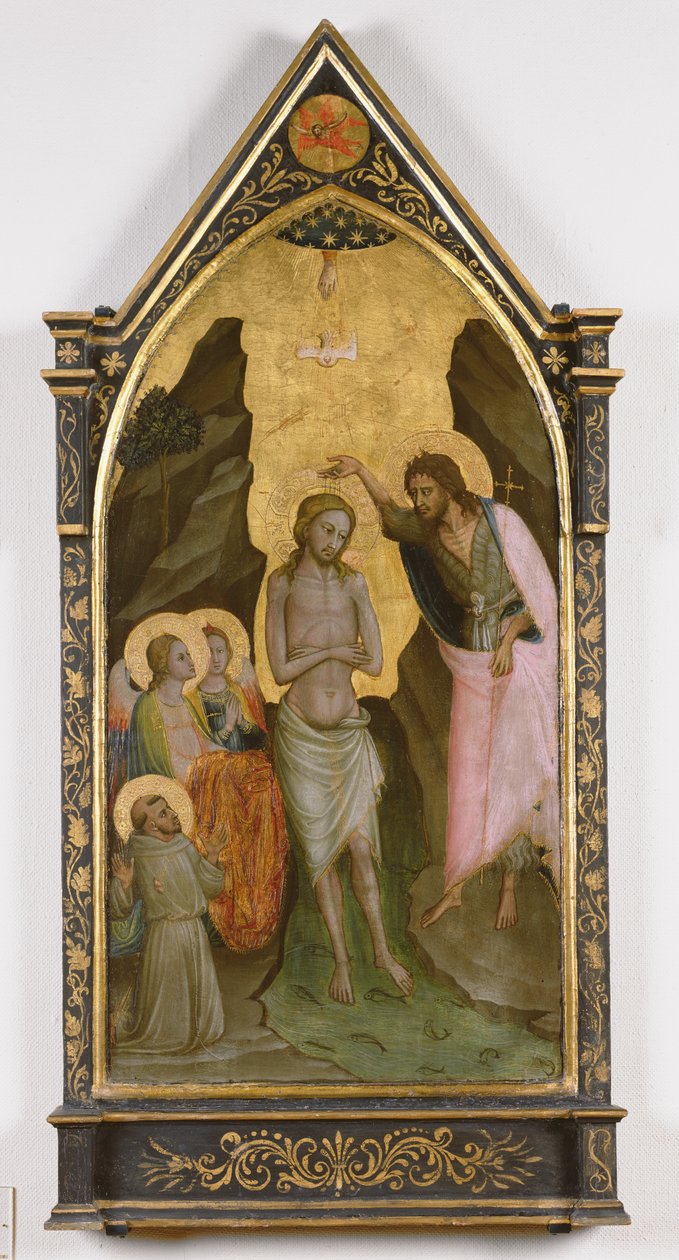 Chrzest Chrystusa (tempera na panelu) autorstwa Bicci di Lorenzo