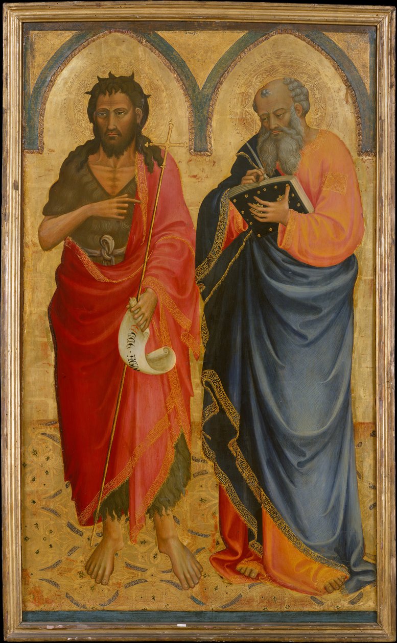 Święci Jan Chrzciciel i Mateusz, być może 1433. autorstwa Bicci di Lorenzo