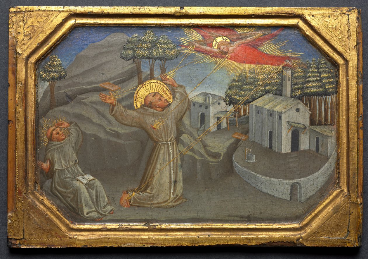 Św. Franciszek z Asyżu otrzymujący stygmaty, ok. 1800 1430 (tempera i złoto na drewnie) autorstwa Bicci di Lorenzo