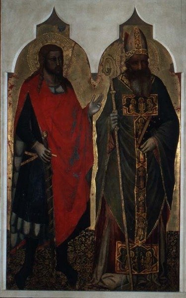 św. Julian i św. Zenobius (tempera na panelu) autorstwa Bicci di Lorenzo