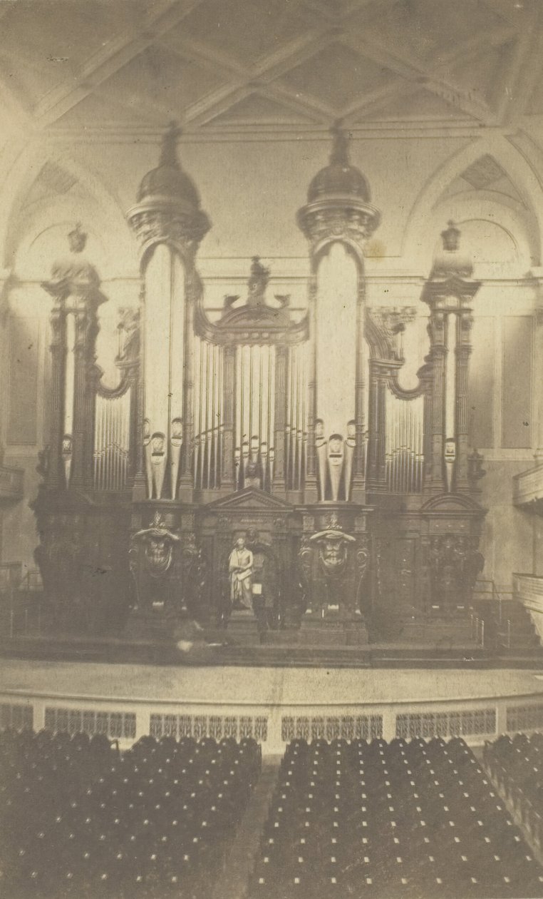 Wielkie Organy, Music Hall, Boston, Msza, ok. 1900. autorstwa Bierstadt Brothers