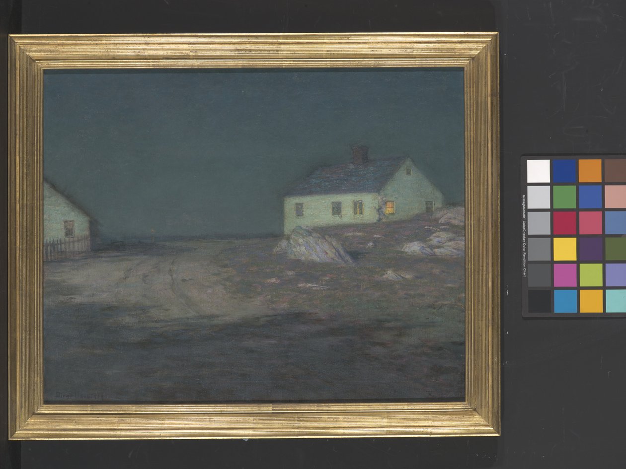 Światło portu (olej na płótnie) autorstwa Birge Harrison