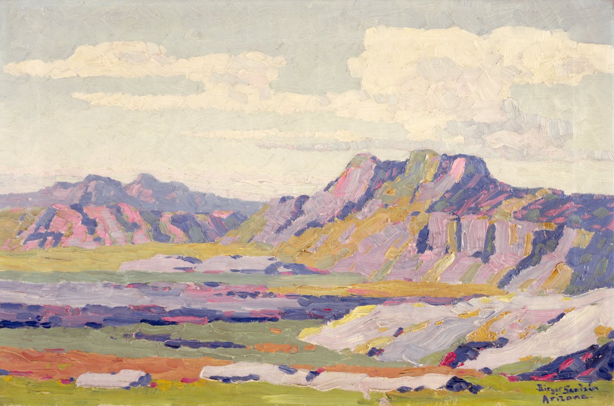 Na Malowanej Pustyni, Arizona autorstwa Birger Sandzen