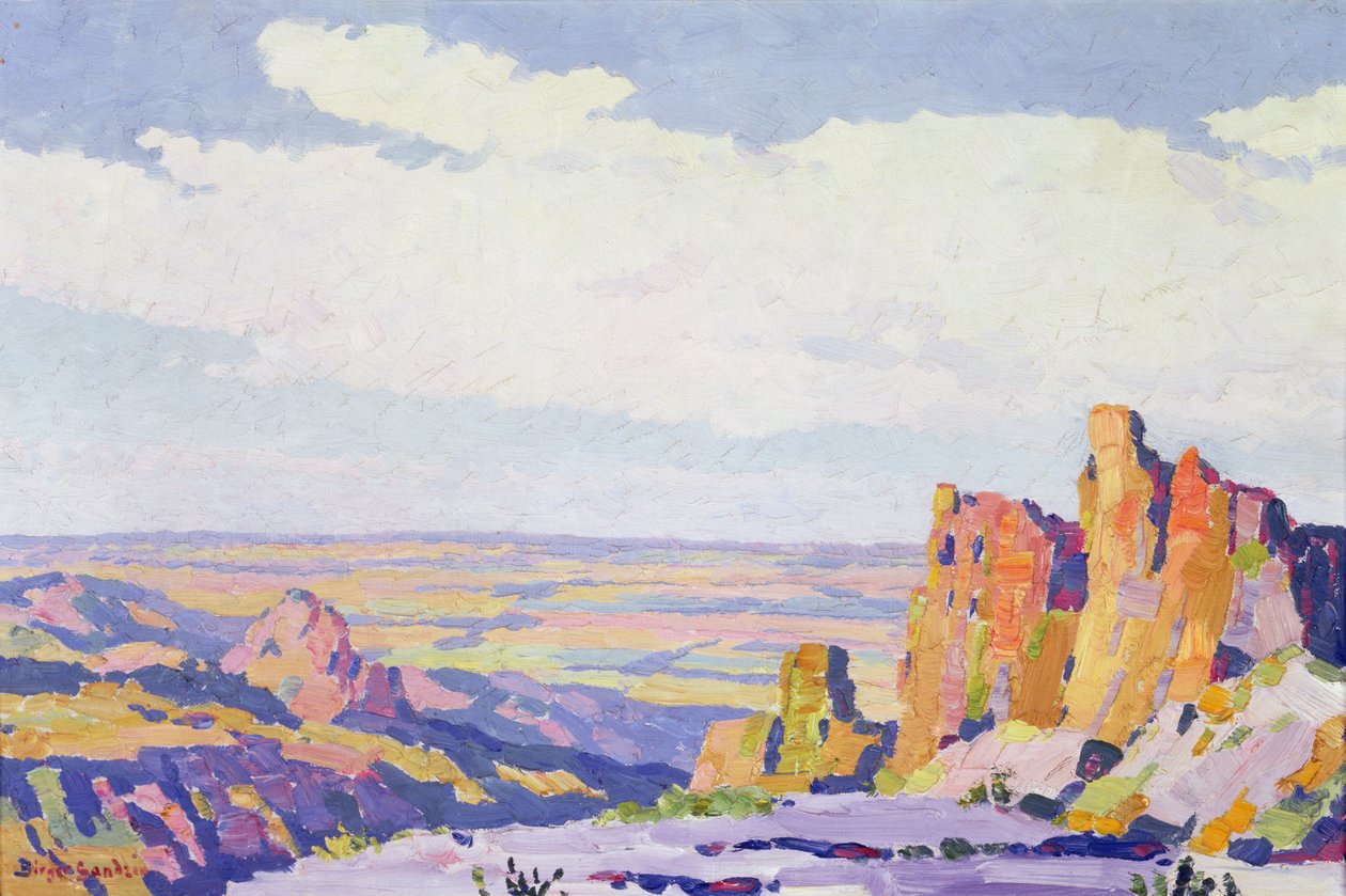 Western Kansas (olej na płótnie) autorstwa Birger Sandzen