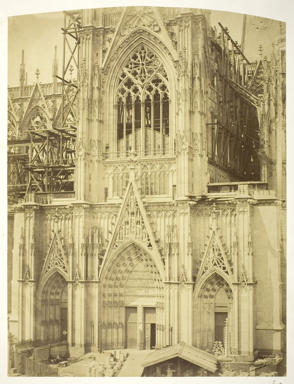 Katedra w Kolonii, Południowa Transept autorstwa Bisson Freres Studio
