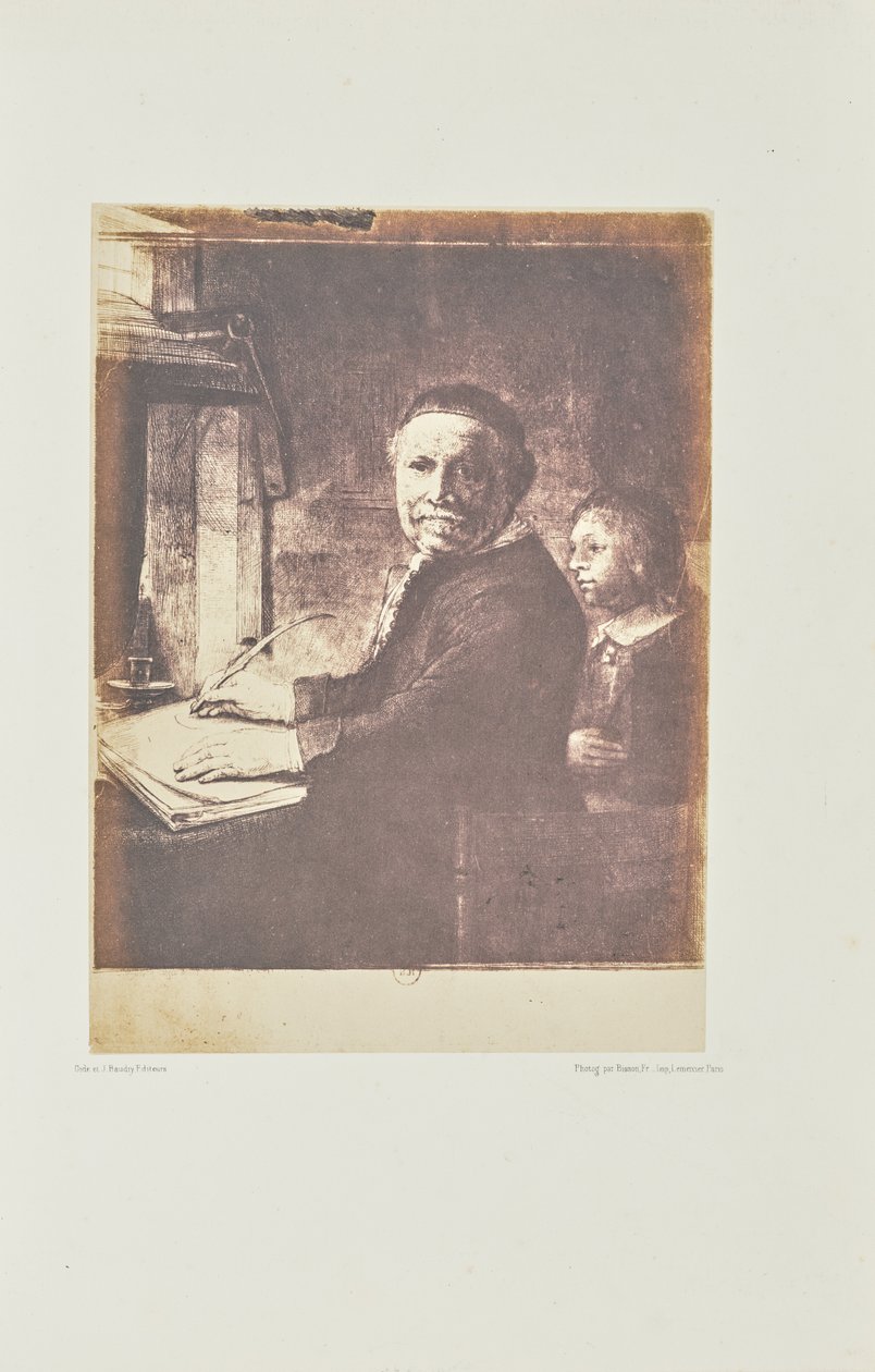 [Lieven Willemsz. van Coppenol, mistrz pisma: mniejsza tabliczka]. autorstwa Bisson Frères