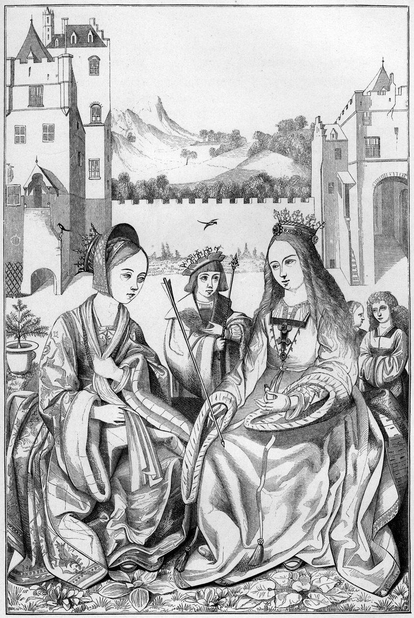 Święta Katarzyna Aleksandryjska, XV wiek 1849. autorstwa Bisson and Cottard