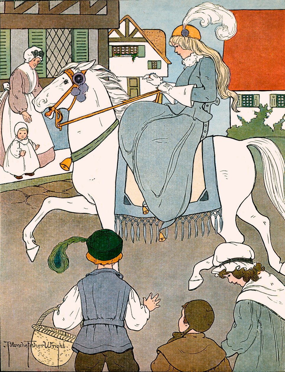 Krzyż Banbury, ilustrowany przez Blanche Fisher Wright autorstwa Blanche Fisher Wright
