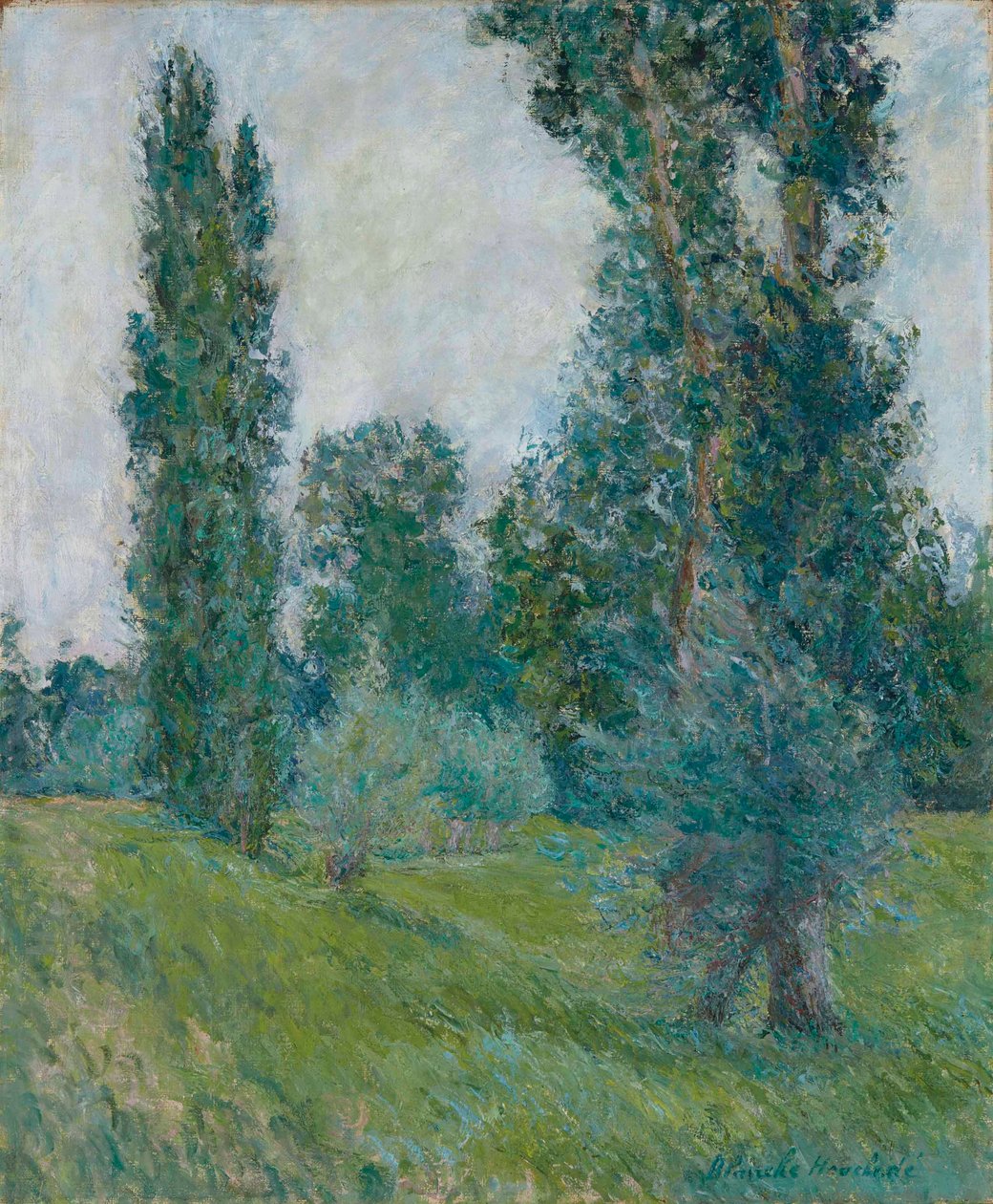 Krajobraz topoli w Giverny autorstwa Blanche Hoschede Monet