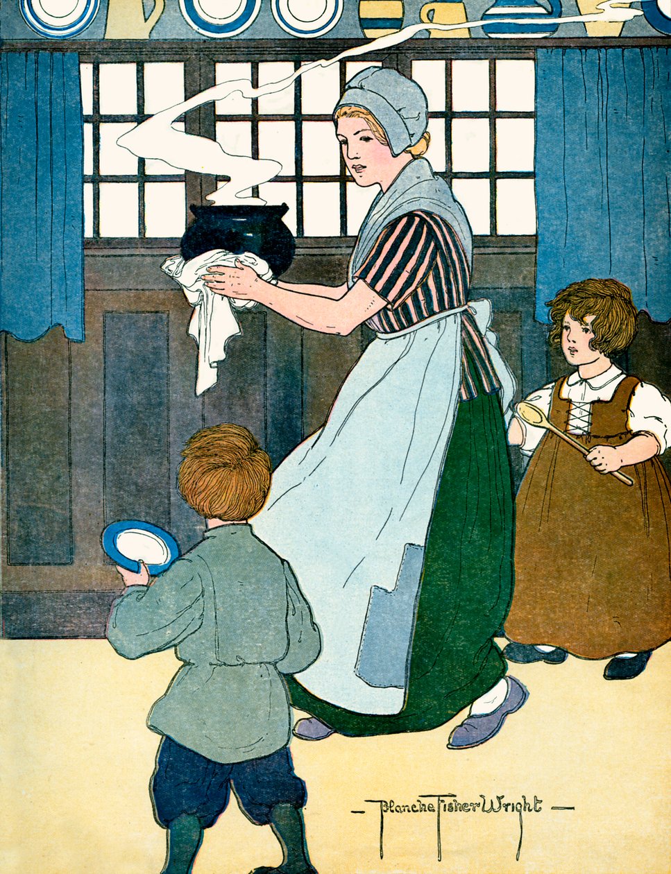 Pease Porridge Hot, autorstwa Blanche Fisher Wright autorstwa Blanche Fisher Wright