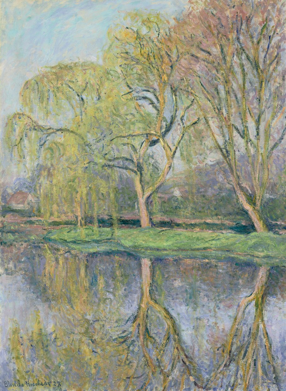 Francuski: Le Printemps (Staw z liliami wodnymi w Giverny) autorstwa Blanche Hoschede Monet