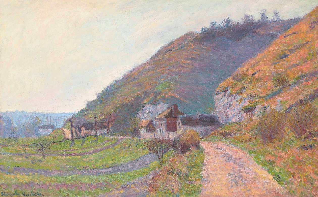 Droga pod Giverny (olej na płótnie) autorstwa Blanche Hoschede Monet