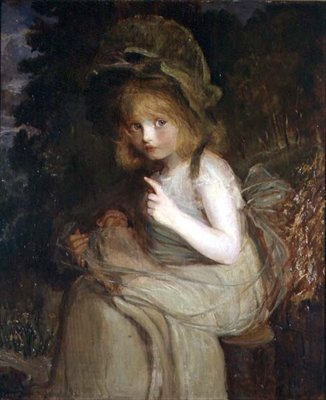 Cisza - dziewczyna z lalką autorstwa Blanche Jenkins
