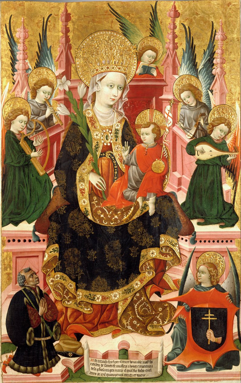 Dziewica z Mosén Esperandeu de Santa Fe, 1439 autorstwa Blasco de Granen