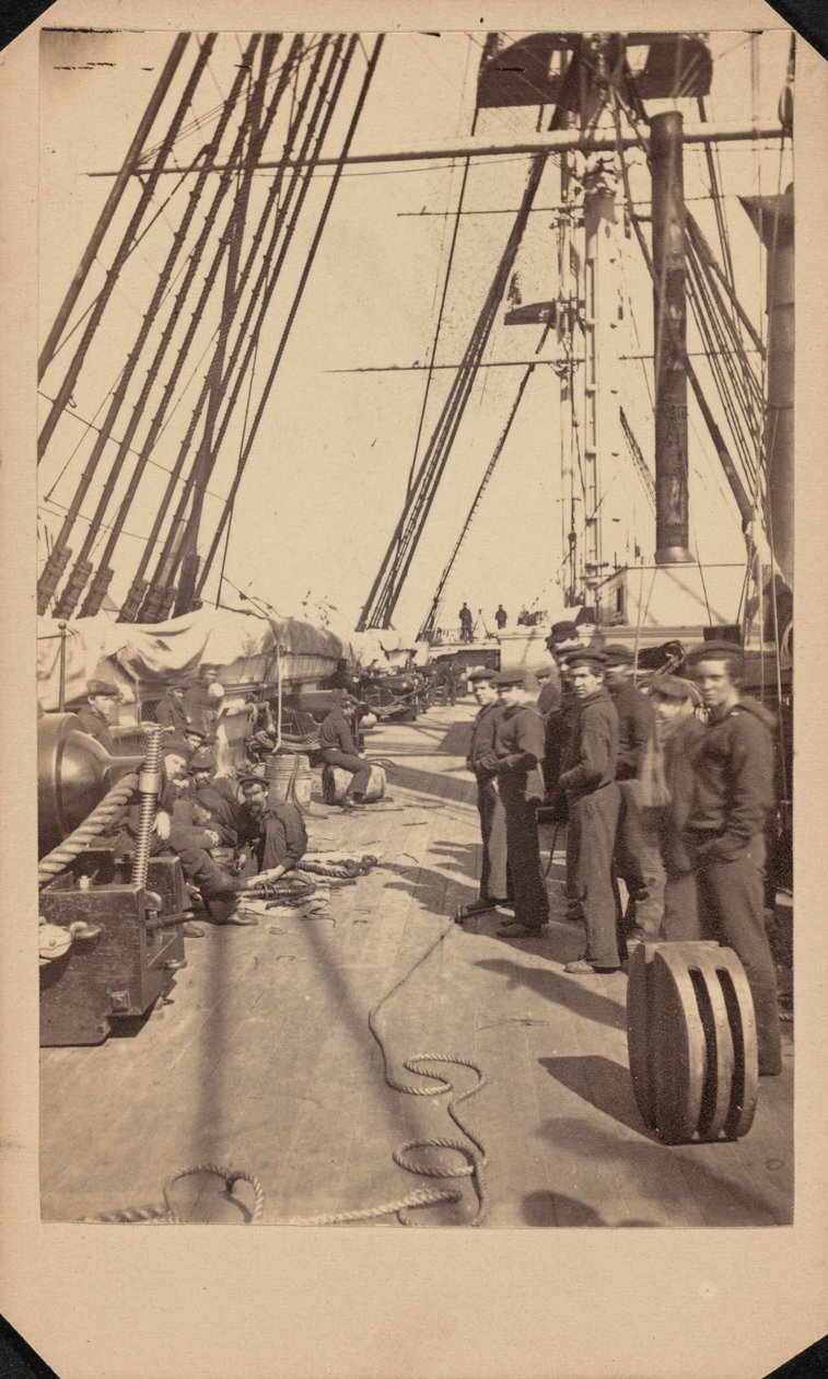 USS New Hampshire, ok. 1864-1865 (zdjęcie) autorstwa Blauvelt & Hubbard