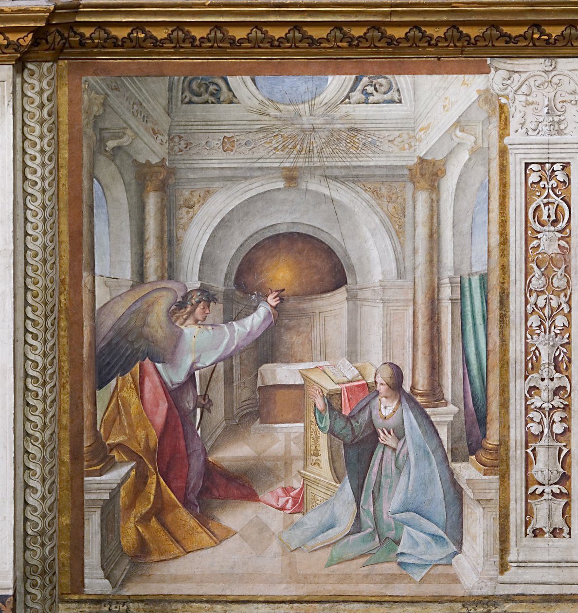 zwiastowanie autorstwa Boccaccio Boccaccino