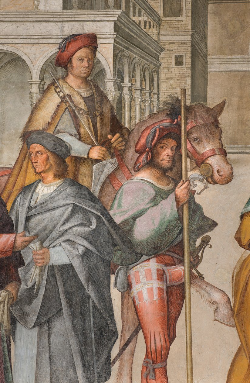Joachima i św. Anny w Porta Aurea, Boccaccio Boccaccino 1514-15, detal autorstwa Boccaccio Boccaccino