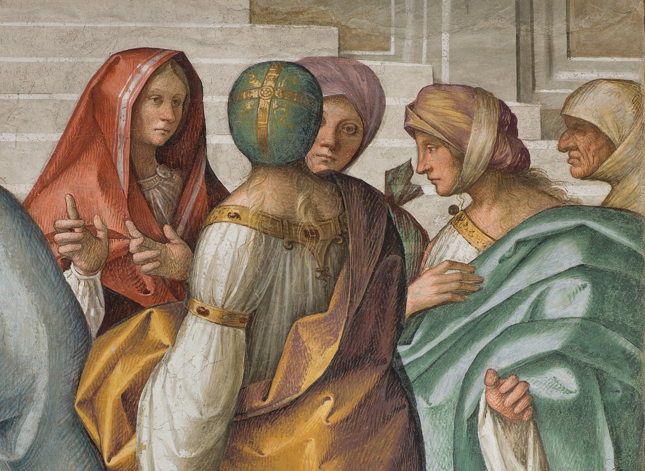 Nawa Centralna, Drugie Przęsło Północne, Wesele Dziewicy, Boccaccio Boccaccino 1514-15, Szczegół autorstwa Boccaccio Boccaccino