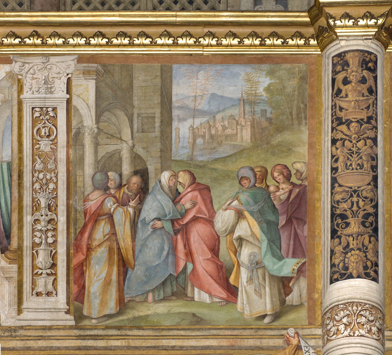 Nawa Centralna, Trzecie Przęsło Północne, Nawiedzenie, Boccaccio Boccaccino 1516-17 autorstwa Boccaccio Boccaccino
