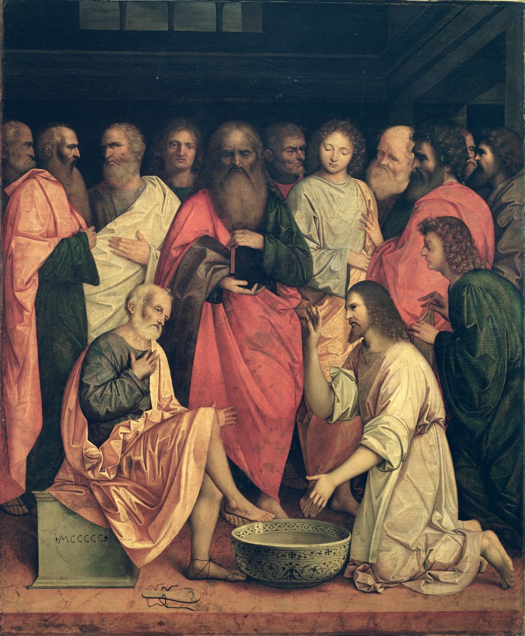 Chrystus myje stopy uczniom autorstwa Boccaccio Boccaccino