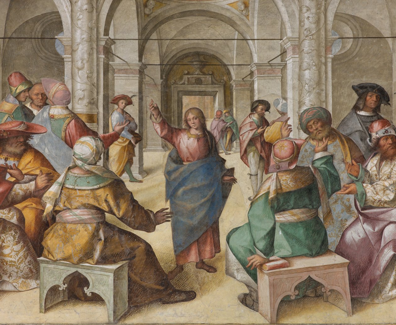 Prezbiterium, Ósma Szpera Północna, Spór o Jezusa, Boccaccio Boccaccino autorstwa Boccaccio Boccaccino