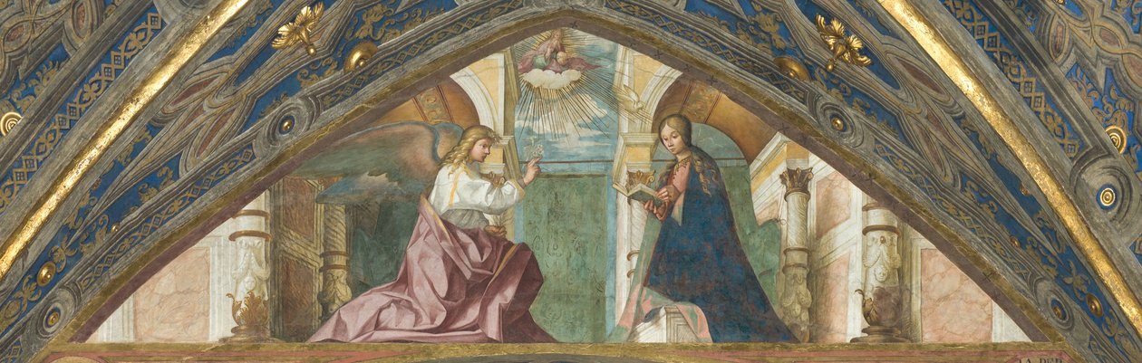 Sopran, Boccaccio Boccaccino, Zwiastowanie 1506-07 autorstwa Boccaccio Boccaccino