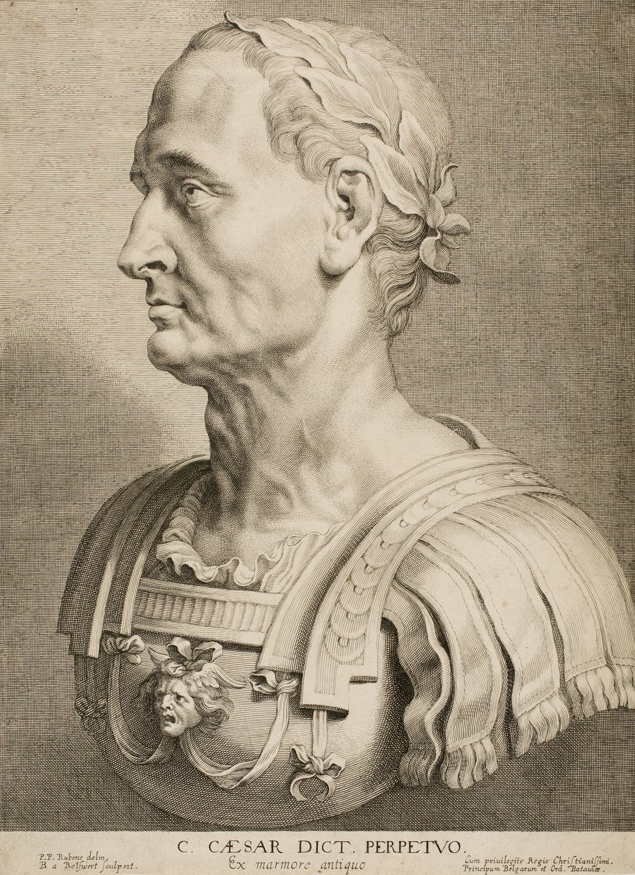 Juliusz Cezar, Wieczny Dyktator, z Dwunastu Sławnych Greków i Rzymian, ok. 1633 autorstwa Boetius Adams Bolswert