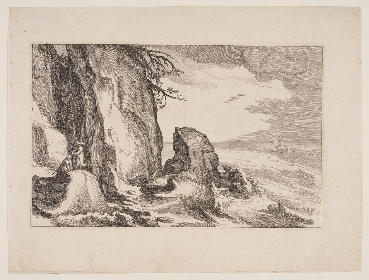 Plate 19, z Landscapes with Farmhouses (Krajobrazy z zagrodami) autorstwa Boetius Adams Bolswert