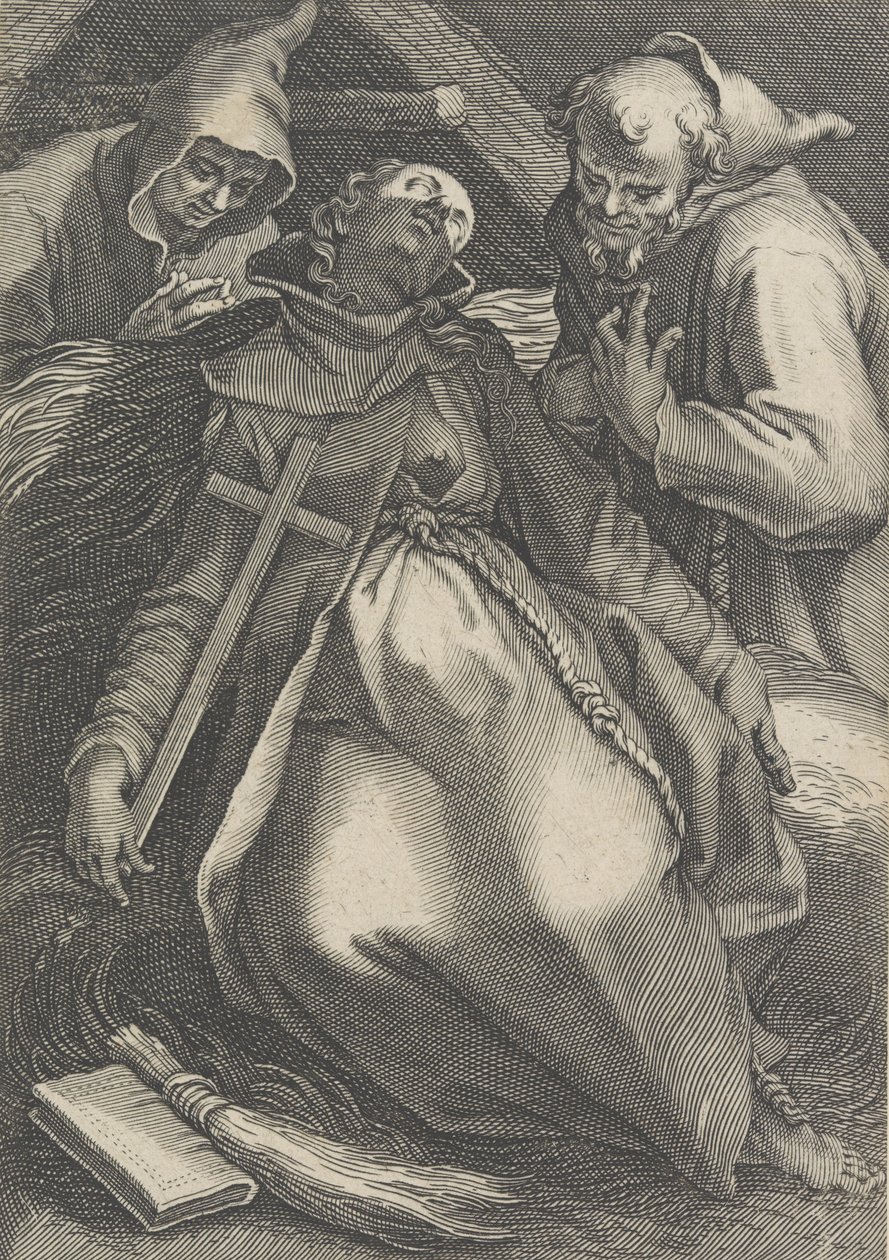 Sancta Euphrolyna, z cyklu Pustelnice, 1600-1633 autorstwa Boetius Adams Bolswert