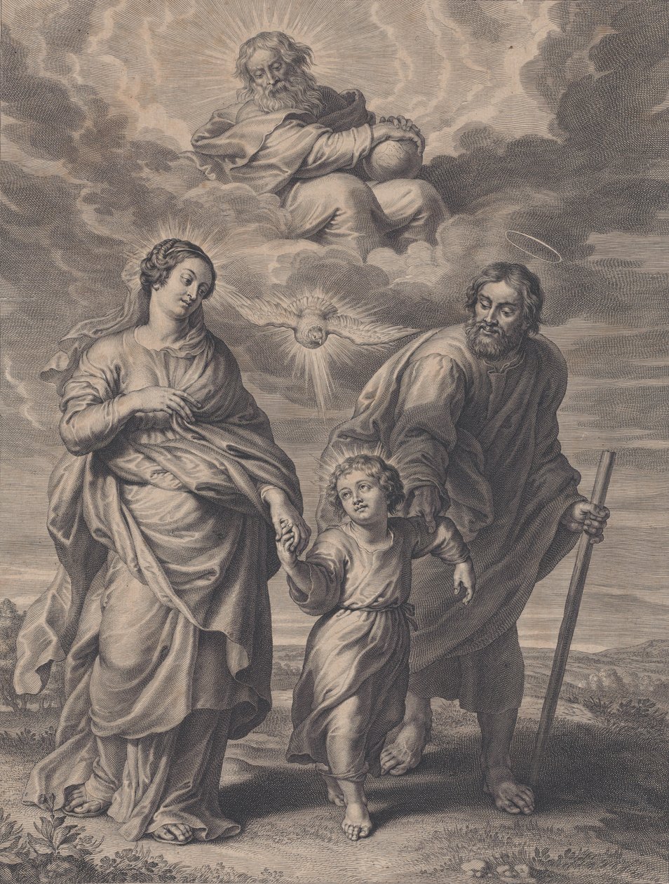 Powrót z Egiptu, 1595-1659. autorstwa Boetius Adams Bolswert