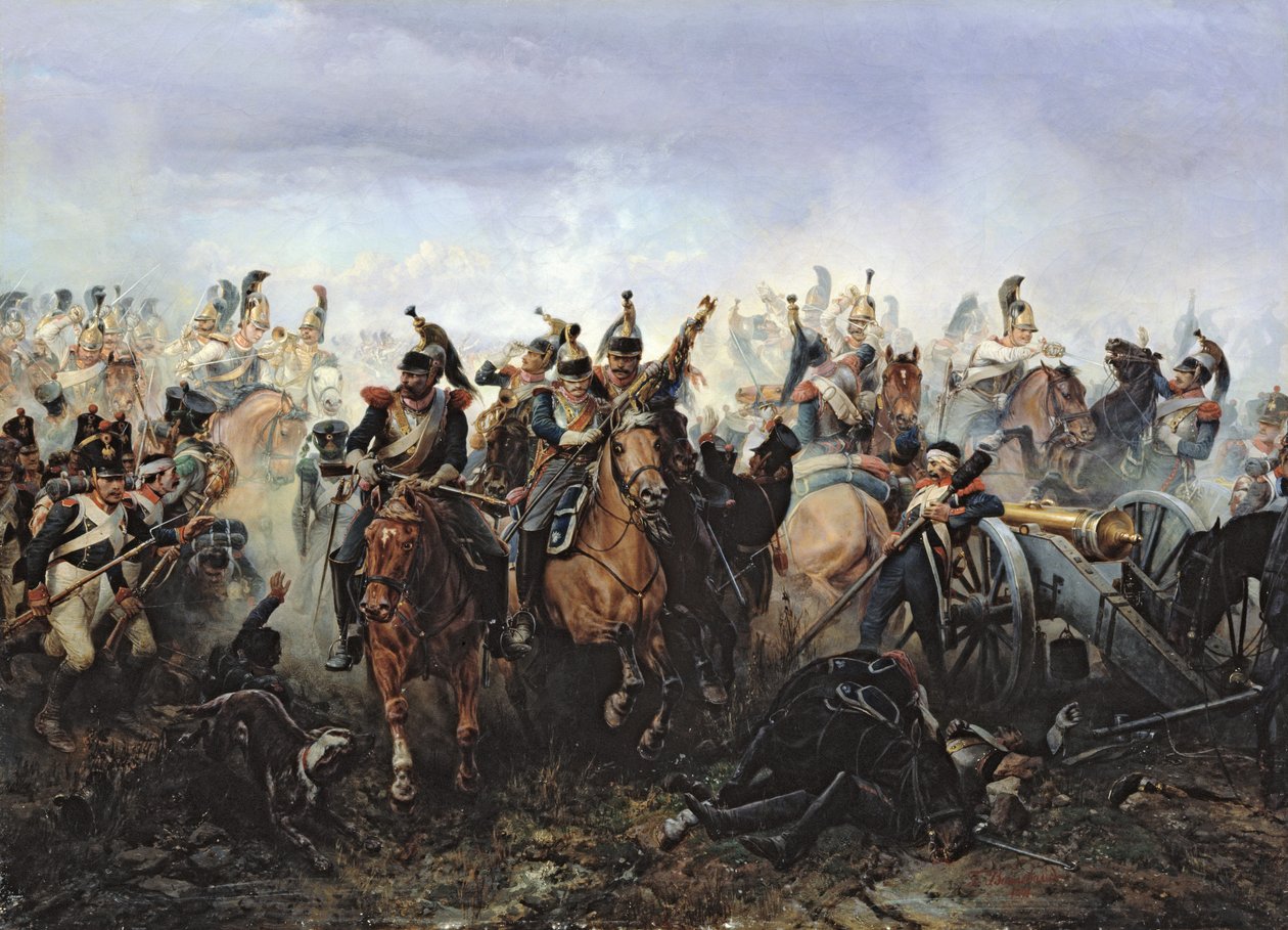 Bitwa pod La Fere-Champenoise, 25 marca 1814, 1891 autorstwa Bogdan Willewalde