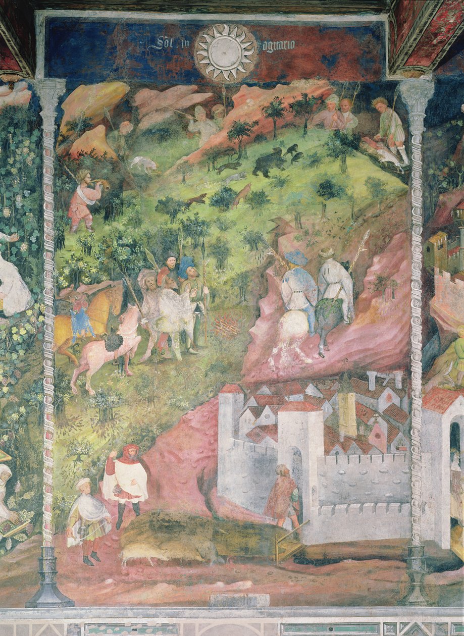 Miesiąc listopad, ok. 1400 autorstwa Bohemian School
