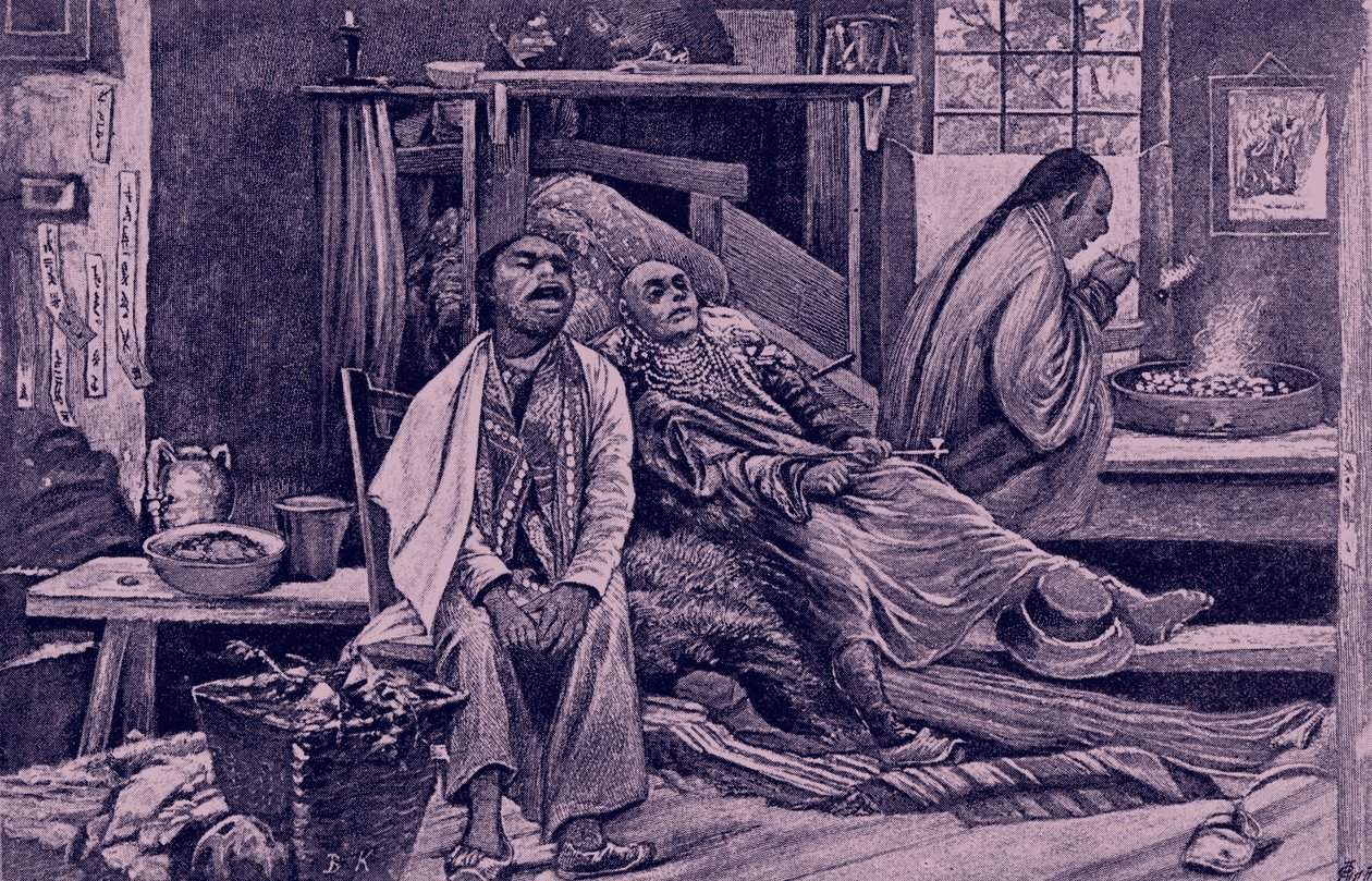 chińskie den . opium autorstwa Bohuslav Kroupa