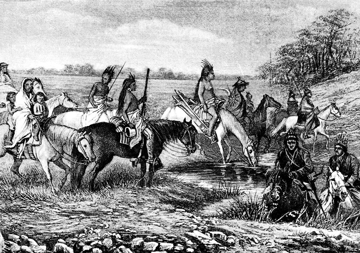 Indianie Navajo na szlaku autorstwa Bohuslav Kroupa