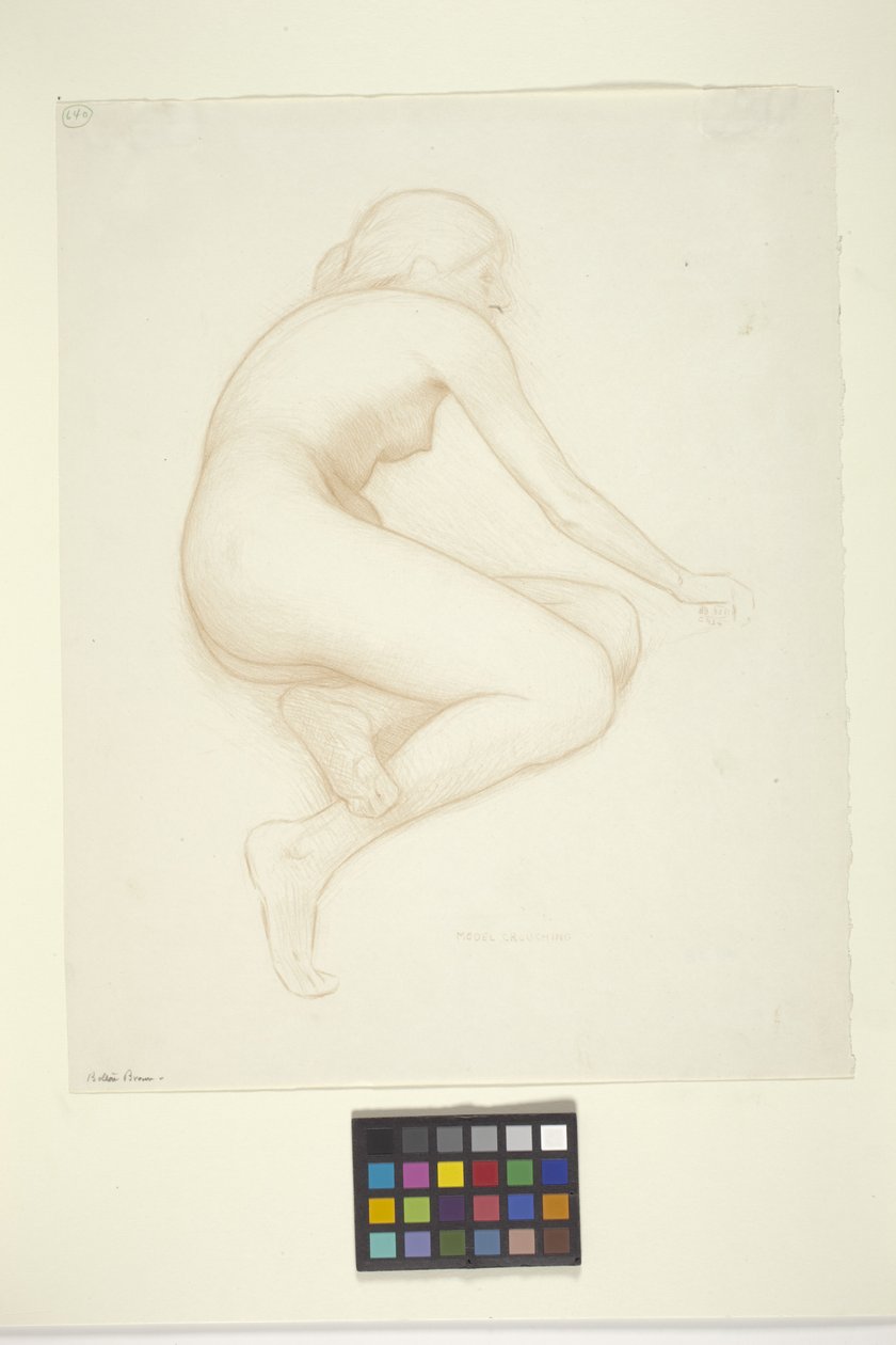 Model Kucanie (tusz na papierze) autorstwa Bolton Coit Brown