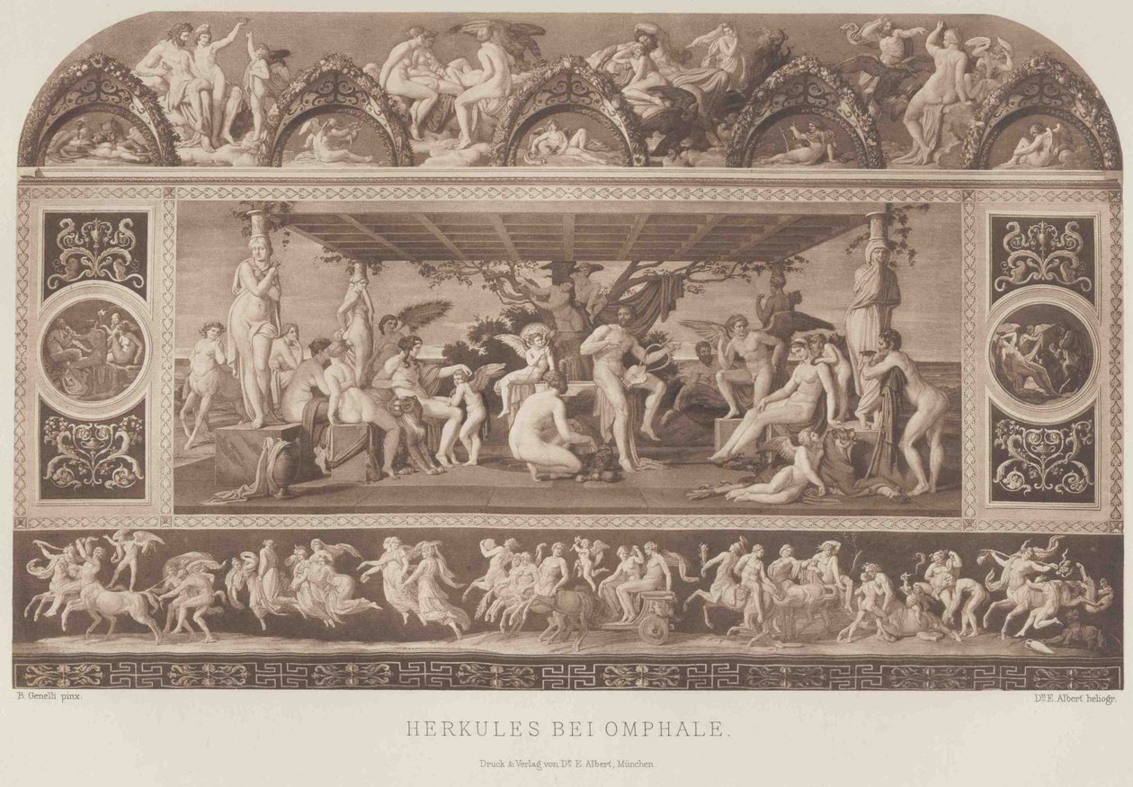 Niemcy: Herkules pod Omphale autorstwa Bonaventura Genelli